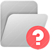 Folder Grey Help icon